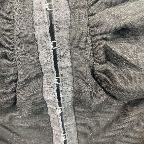 Reformation Corset Style Black Long Sleeve Shirt Size Small - Picture 6 of 6